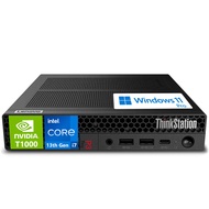Lenovo ThinkStation P3 Tiny Intel i7-13700T, 16GB DDR5, 512GB NVMe, T1000 8GB Graphics, WiFi 6 + BT,