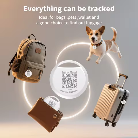 Rechargeable Android Tracker Wallet Key Locator via Google's Find Hub App GPS Positioning Bag Pets Q