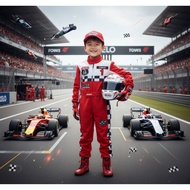 Newborn Baby Costume Car Racer F1 Formula Race Racing