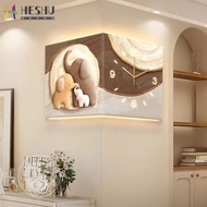 [Ready Stock+Free Shipping] Clock Wall Clock Clock Double-Sided Clock Corner Wall Clock Corner Clock