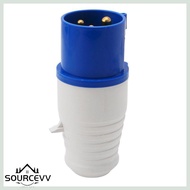 SOURCE 16 Amp 3 Pin Industrial Plug 220-250V Weatherproof IP44 2P+E 3Phase 16A