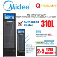 MIDEA CHILLER SHOWCASE  187L / 211L / 310L  MD-RZ304FGG30 ,MD-RZ434 R600A ECO FRIDGE REFRIGERATOR.