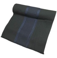 BALENCIAGA義大利製造羊毛絲顏色絲巾，黑色和藏藍色。 [二手][BALENCIAGA]