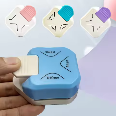 3-In-1 Polychrome Corner Rounders Embosser Corner Cutterbar For DIY Scrapbook Making Business Cards 