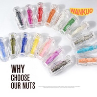 【WANKUO】Women Nail Art Nail Drill Tip Bottom Crystal Transparent Micro-beads Bottle Ladies Nail Rhinestone