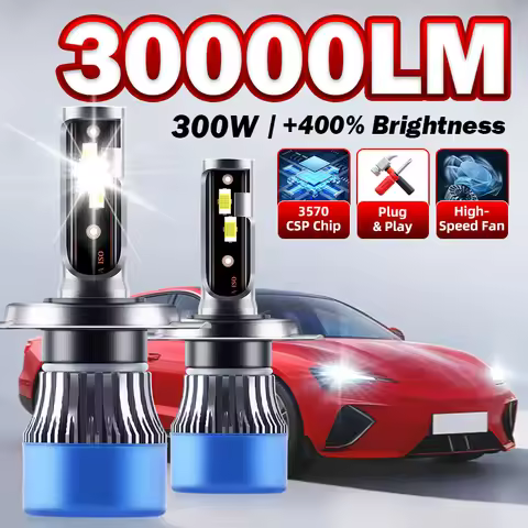 Car Headlight Bulbs H4 LED HeadLamp High Low Beam Turbo 6000K White Plug And Play 360 Degree Lightin