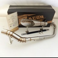 Exhaust Y15/Y1ZR/RS150/LC135/ZUZUKI RAIDER 150 CARB/FI kou nlk daeng4 sai4 mahachai aun