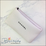 CHANEL Beaute VIP GIFT White Shimmer Cosmetic Pouch