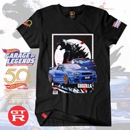 Hotwheel 50th Anniversarry Godzilla GTR Super Premium T-shirt Available Big size 4XL 5XL Hypebeast S