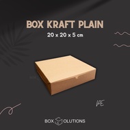 [Fill 10] Cake box/plain kraft pizza box 20x20x5 cm Laminate (PE)