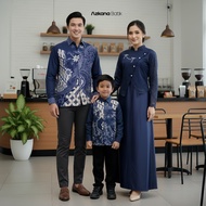 KEMEJA AZKANA BATIK FAMILY - SAHARA FAMILY Sarimbit Couple Dress, Slimfit Lining Batik Shirt, Brocad