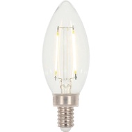 Westinghouse 5059200 2 Watt (25 Watt Equivalent) B11 Dimmable Clear Filament LED Light Bulb, Candela