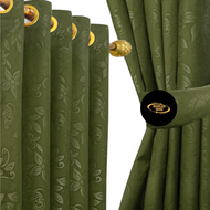 Gorden Jendela Pintu Minimalis Ring Smokering - Emboss Polos Promo Murah