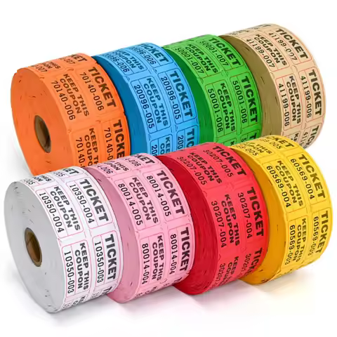 1000 Sheets/Roll Paper Raffle Tickets Events Tickets Labels Roll Universal Tickets Roll Tickets For 