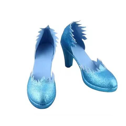 e,4;v'6\k/New Snow Queen Prince Anna Elsa Cosplay Adult Girls Boots Halloween Wedding Shoes Boys 44 