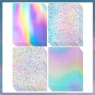 [hotkeystore.] 24 Sheets Holographic Cardstock Thick Cardstock for Crafts Card Making, Party Decorat