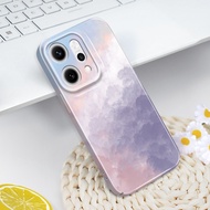 Phone Case For OPPO Reno 11 11F 10 8 8Z 8T 7 7Z Pro 4G 5G Texture Clouds Film Hard Cover