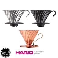 JARIO x HARIO ดริปเปอร์ V60 HARIO สแตนเลส/ทองแดง (แท้จากญี่ปุ่น) HARIO V60 Metal/Copper Dripper