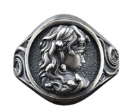 Medusa Ring, Gothic Gorgon Ring for Men, Greek Mythology Medusa Snake Ring Medusa Jewelry, Norse Vik