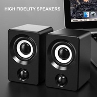 Desktop Speaker USB Power 3.5mm Audio Jack Subwoofer Stereo 6W - X9