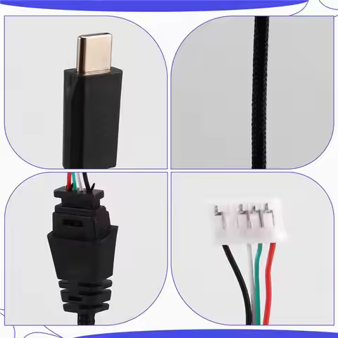 A12E-USB-C Aux Wire Cord For ASUS ROG Delta/ROG Delta S Gaming Headset Headphone Cable Line