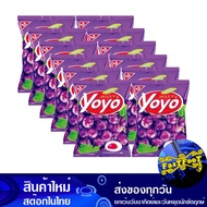 เยลลี่องุ่น 15 กรัม x 12 ชิ้น โยโย่ Yoyo Grape Jelly วุ้น ขนมหวาน เจลลาติน เจลลี่