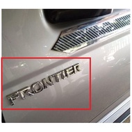 1 Piece FRONTIER LOGO NISSAN Chrome Plated NAVARA D21 D22 D40 Sticker Plate