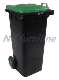 NK Furniline ถังขยะ120ลิตร-มีล้อเข็นมีฝาปิด(ฝาเรียบ) ถังขยะสุขาภิบาล ถังขยะสีแยกประเภทขยะ