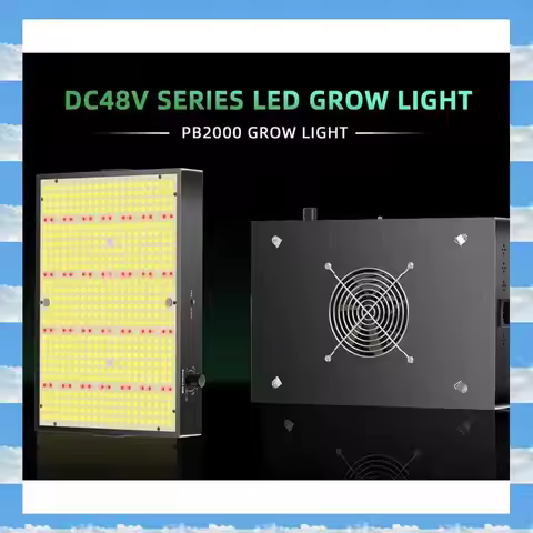 A11I 200W PB2000 LED Grow Light Full Spectrum Withdimmable Silent Fan Forindoor Plants Flower Vegeta