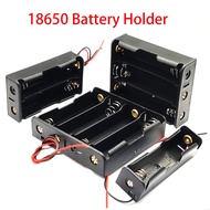 18650 Battery Storage Box Case DIY 1/2/3/4 Slot Way DIY Batteries Clip Holder Container with Wire Lead Pin Drop Shipping
