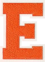 4-1/2" Large Size Orange Chenille Letter Patches Iron on Letter Patches Varsity Patches Stick on Let