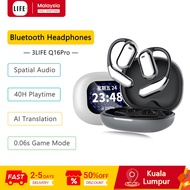 3LIFE Headphone Bluetooth Q16 Pro AI Translation 40Hrs Playtime Touchscreen Bluetooth Earphone