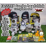 🔥100% ORIGINAL🔥FASSTek RACING TOP SET COMBO SUPER X HEAD + BLOCK PRO X 63MM 65MM 66MM 68MM 70MM Y15 
