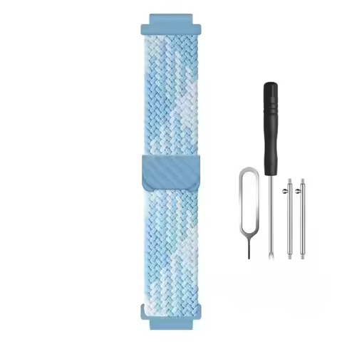Adjustable Fit Braided Watch Band Elastic Watch Strap Replacement Watch Band for Kids Xiaomi & Mitu 