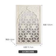 Hiasan Dinding Perancis Bergaya Menutupi Dinding Seni Cermin Cermin Tingkap Palsu Hiasan Cermin Dind