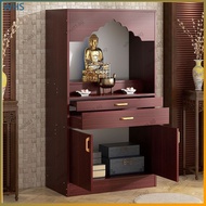 Buddha table Buddha altar standing cabinet Buddha statue display table home incense case Buddha cabinet with door consecration cabinet