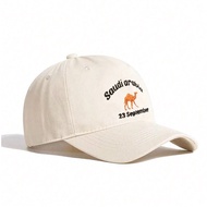 1pc Women's Baseball Caps September 23rd Camel Embroidery Saudi Arabia National Day Soft Vintage Sim