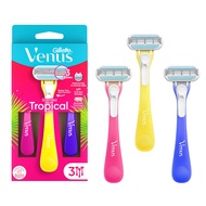 Gillette Venus Tropical Scented Women's Disposable Razor, 3 Count
