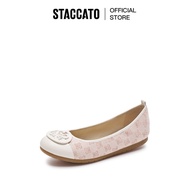 Staccato Classic St Buckle Monogram Duo Tone Flats - Pink (9CP63-PIN)
