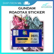 Japan Anime Robot Roadtax Sticker  Pelekat Cukai Jalan Robot Anime Jepun 2