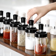 Combo 5 Spice Jars, Spice Jars With Convenient Spoon