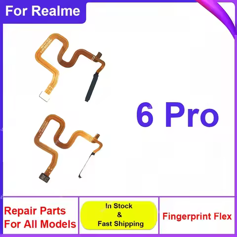 Fingerprint Sensor Flex Cable For OPPO Realme 6 Pro Finger Print Home Button Power Flex Key Touch ID