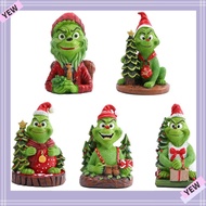 YYE Grinch Statue, Merry Christmas Scene Model Grinch Figure, Crafts Resin Grinch Ornament