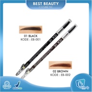 ★ BB ★ Xi Xiu Eyebrow Pencil | XI XiU Pensil Alis 2 in 1 Eye Brow