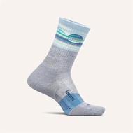 FEETURES Trail Max Cushion Mini Crew Socks - Grey