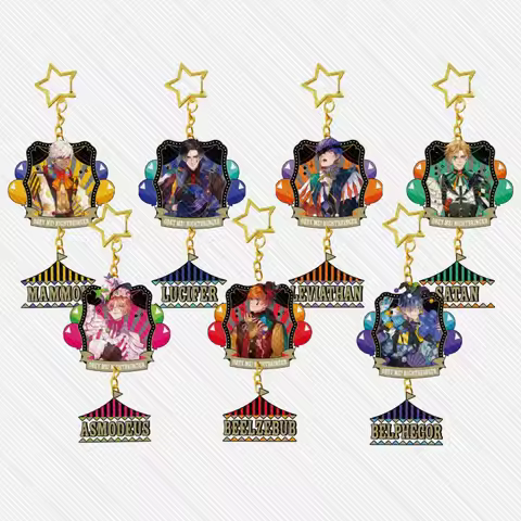 6CM love Obey Me cool Acrylic Stand Keychain Cosplay Characters Ornament Accessories Christmas Colle