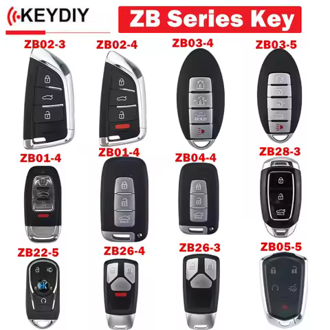 1PCS KEYDIY ZB Series Smart Remote Key ZB02-3 ZB02-4 ZB03-4 ZB03-5 ZB01-4 ZB04-3 ZB04-4 ZB28-3 ZB22-