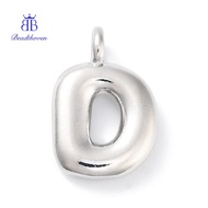 1pc Rack Plating Brass Balloon Letter Pendants Cadmium Free Lead Free Long-Lasting Letter D 17.5x11.