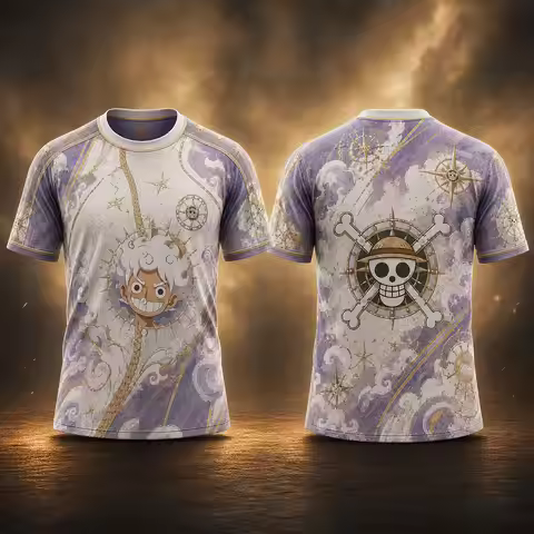 2026-27 New One Piece Anime Luffy 3D Printed Football Suit Family Clothing T-shirt Y2K Daily and Tra