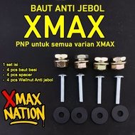 XMAX old new Connected Wellnut Anti-Break Windshield Visor Bolt Nut xmaxnation skru xmax